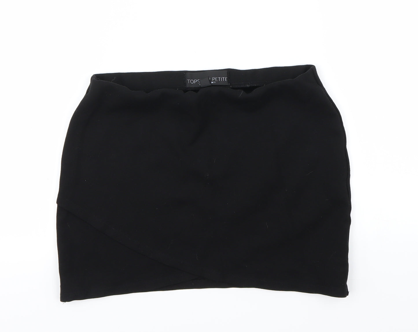 Topshop Womens Black   A-Line Skirt Size 10