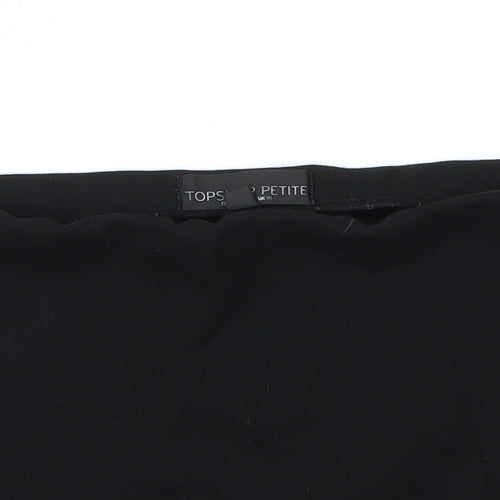 Topshop Womens Black   A-Line Skirt Size 10