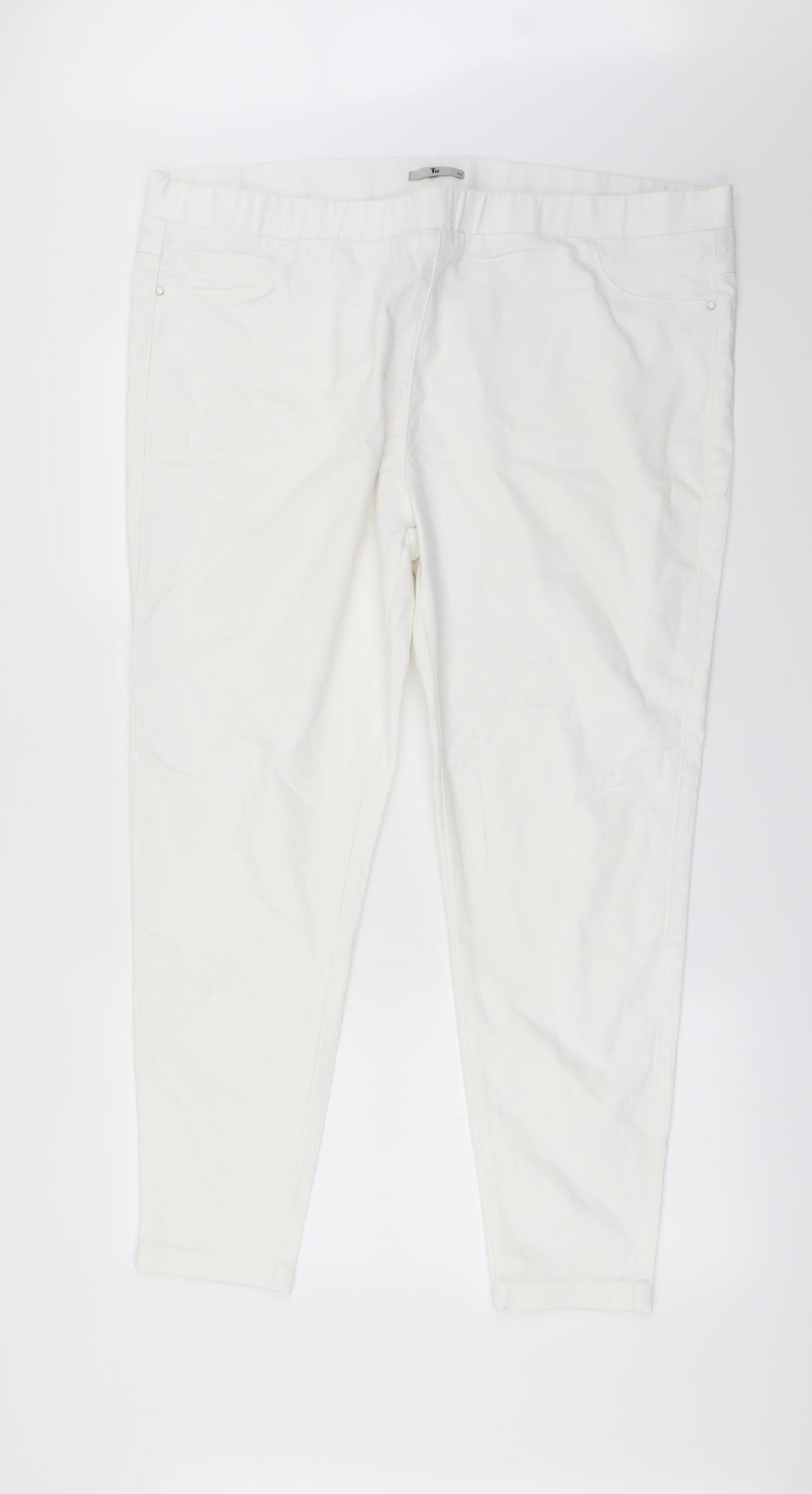 TU Womens White   Straight Jeans Size 22 L25 in