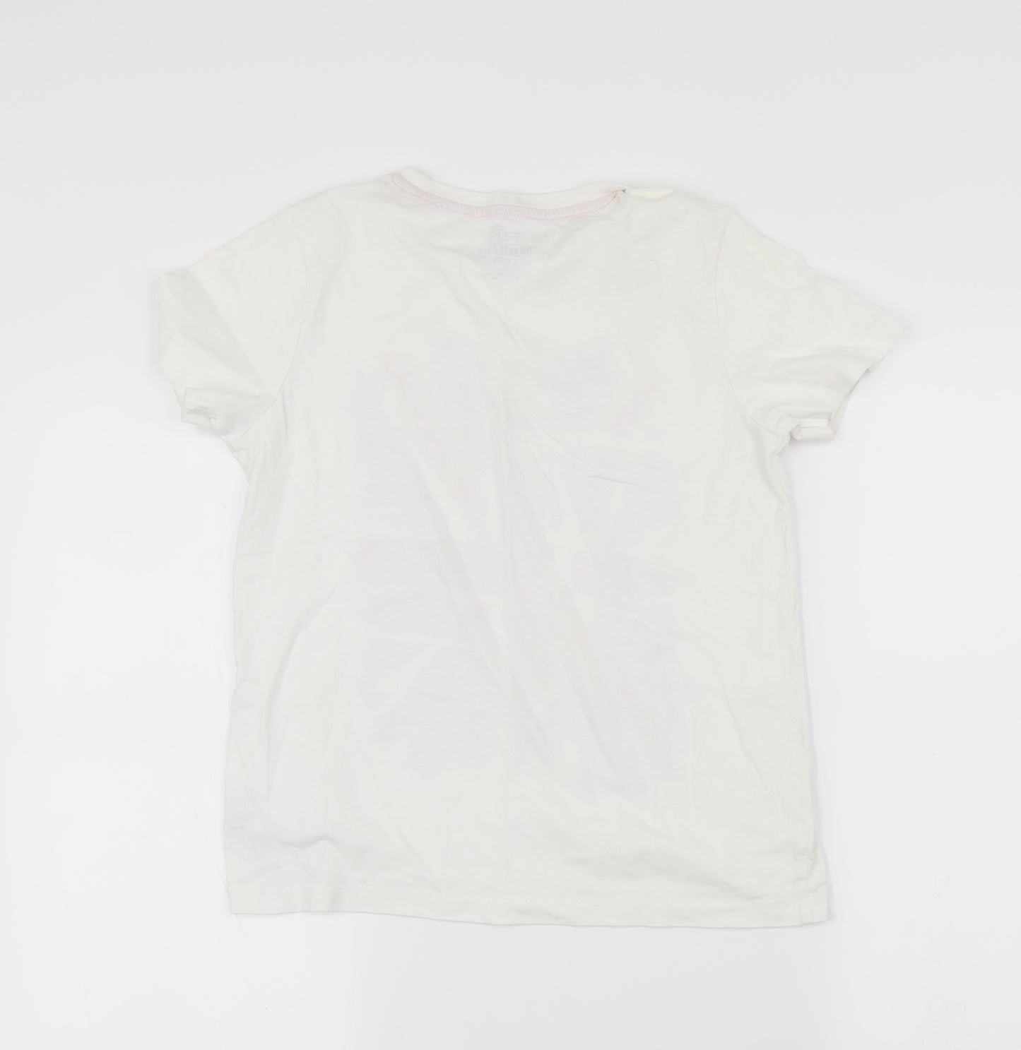 F&F Boys White   Basic T-Shirt Size S