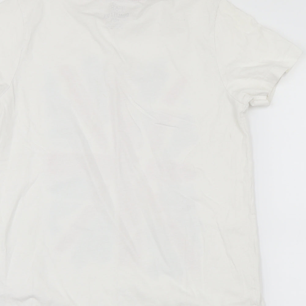 F&F Boys White   Basic T-Shirt Size S