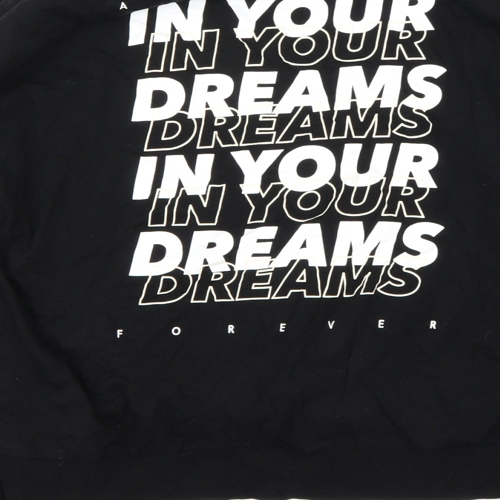 H&M Mens Black    T-Shirt Size L