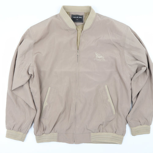 cien de oro Womens Beige   Jacket  Size XL