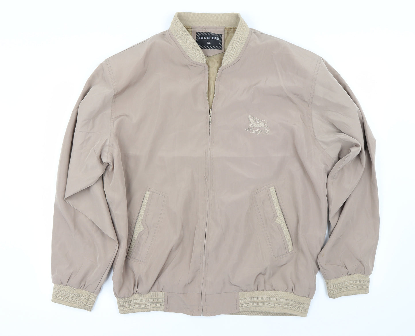 cien de oro Womens Beige   Jacket  Size XL