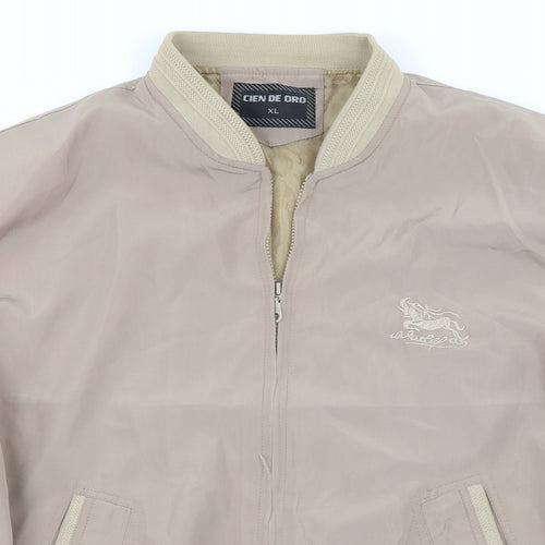 cien de oro Womens Beige   Jacket  Size XL