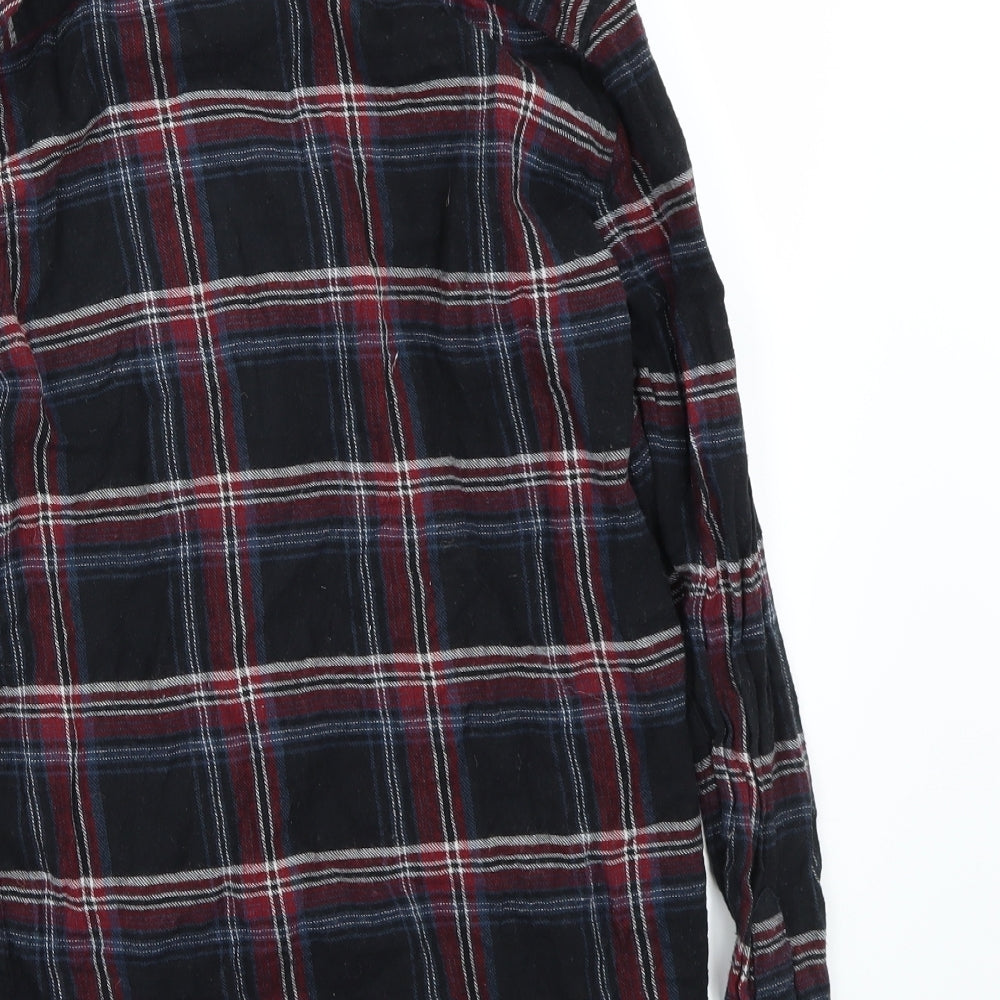 Primark Mens Grey Check   Button-Up Size XS
