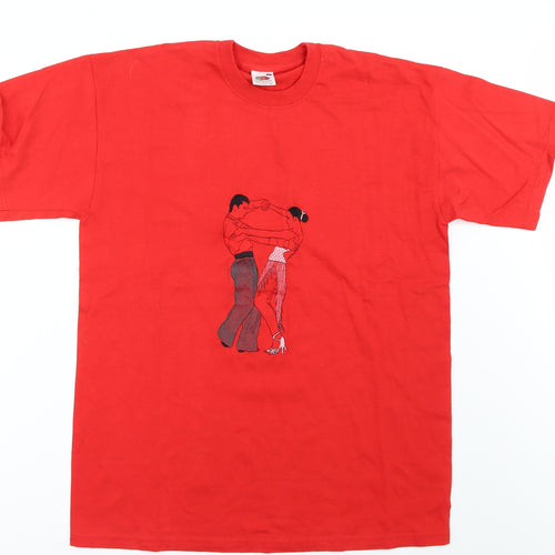 Fruit of the Loom Womens Red   Basic T-Shirt Size M