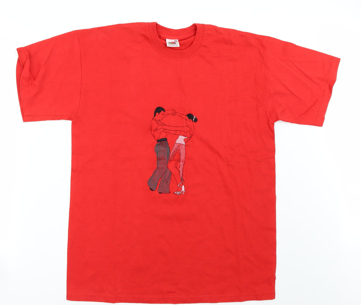 Fruit of the Loom Womens Red   Basic T-Shirt Size M