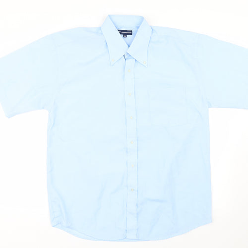 1st American Mens Blue    Button-Up Size L