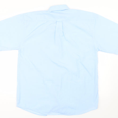 1st American Mens Blue    Button-Up Size L