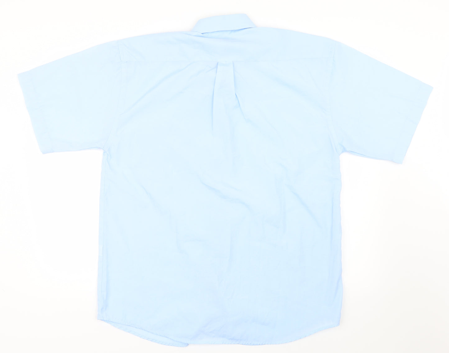 1st American Mens Blue    Button-Up Size L