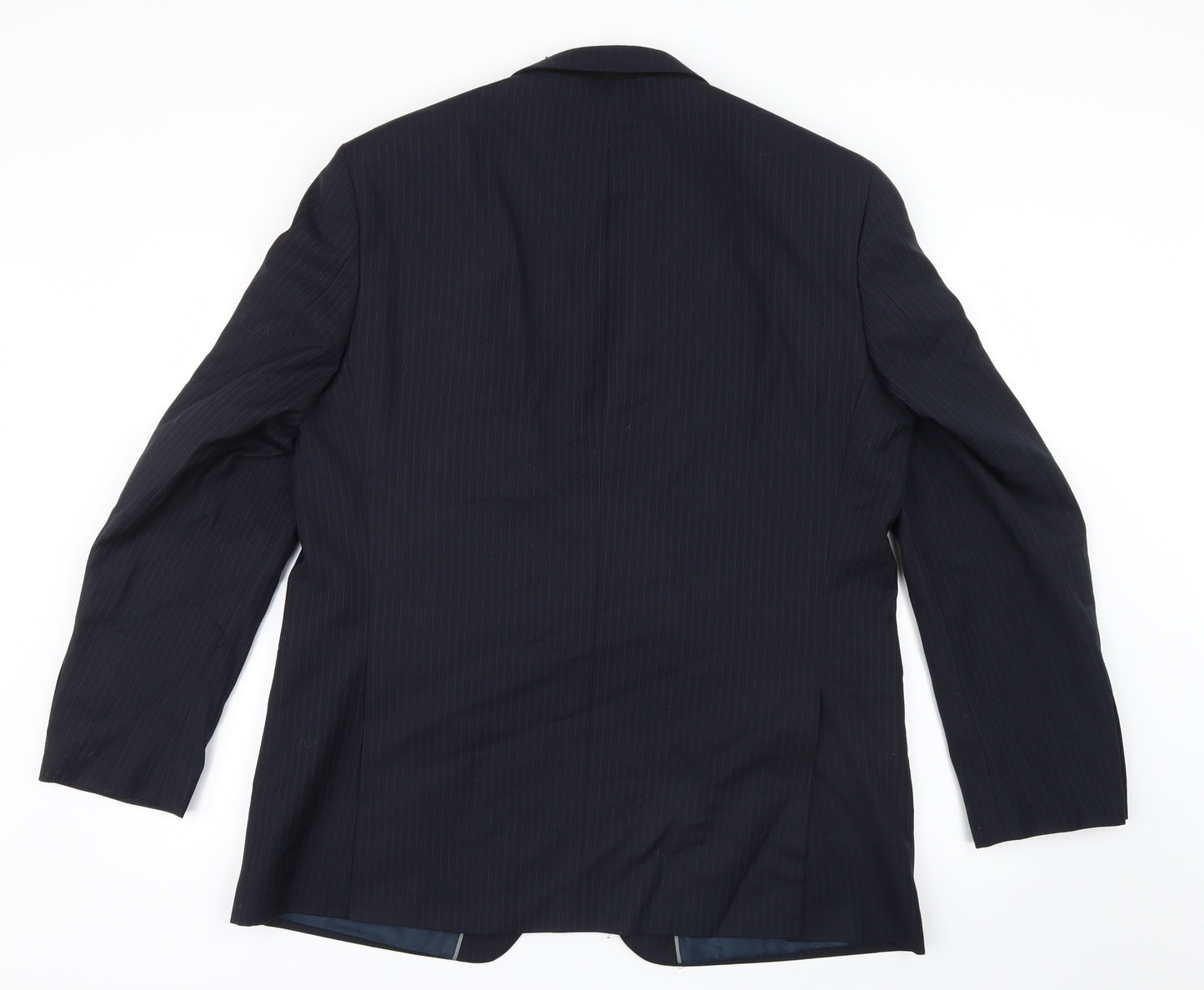 Marks and Spencer Mens Blue Striped  Jacket Blazer Size 42