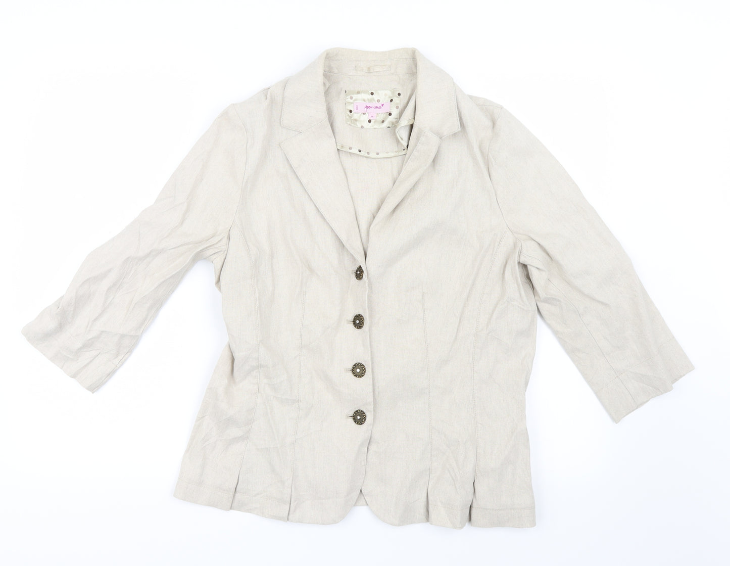 Per Una Womens Ivory   Jacket  Size 14