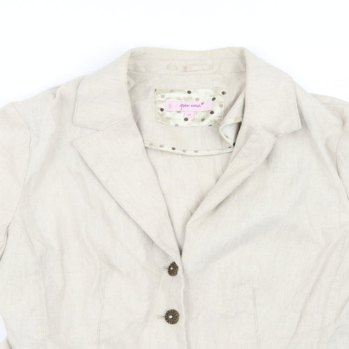 Per Una Womens Ivory   Jacket  Size 14