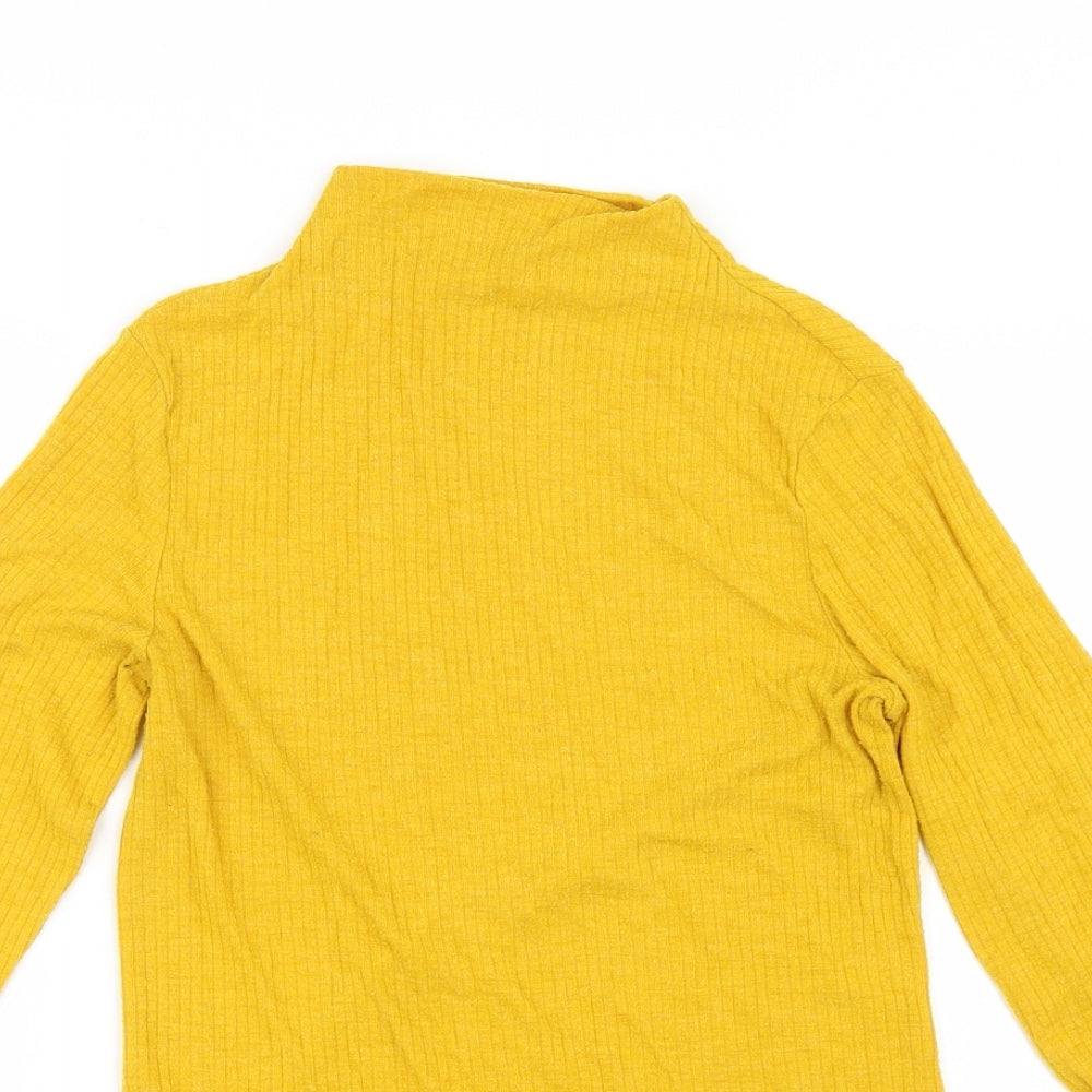 River Island Womens Yellow   Basic T-Shirt Size 10