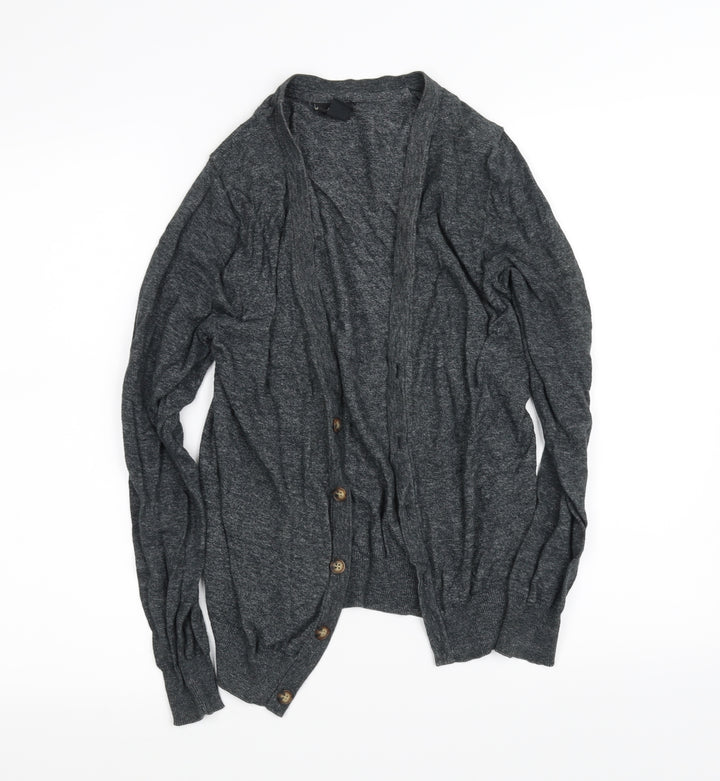 H&M Womens Grey   Cardigan Jumper Size XS