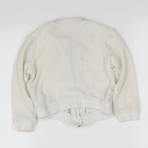 River Island Girls White   Jacket  Size 3-4 Years