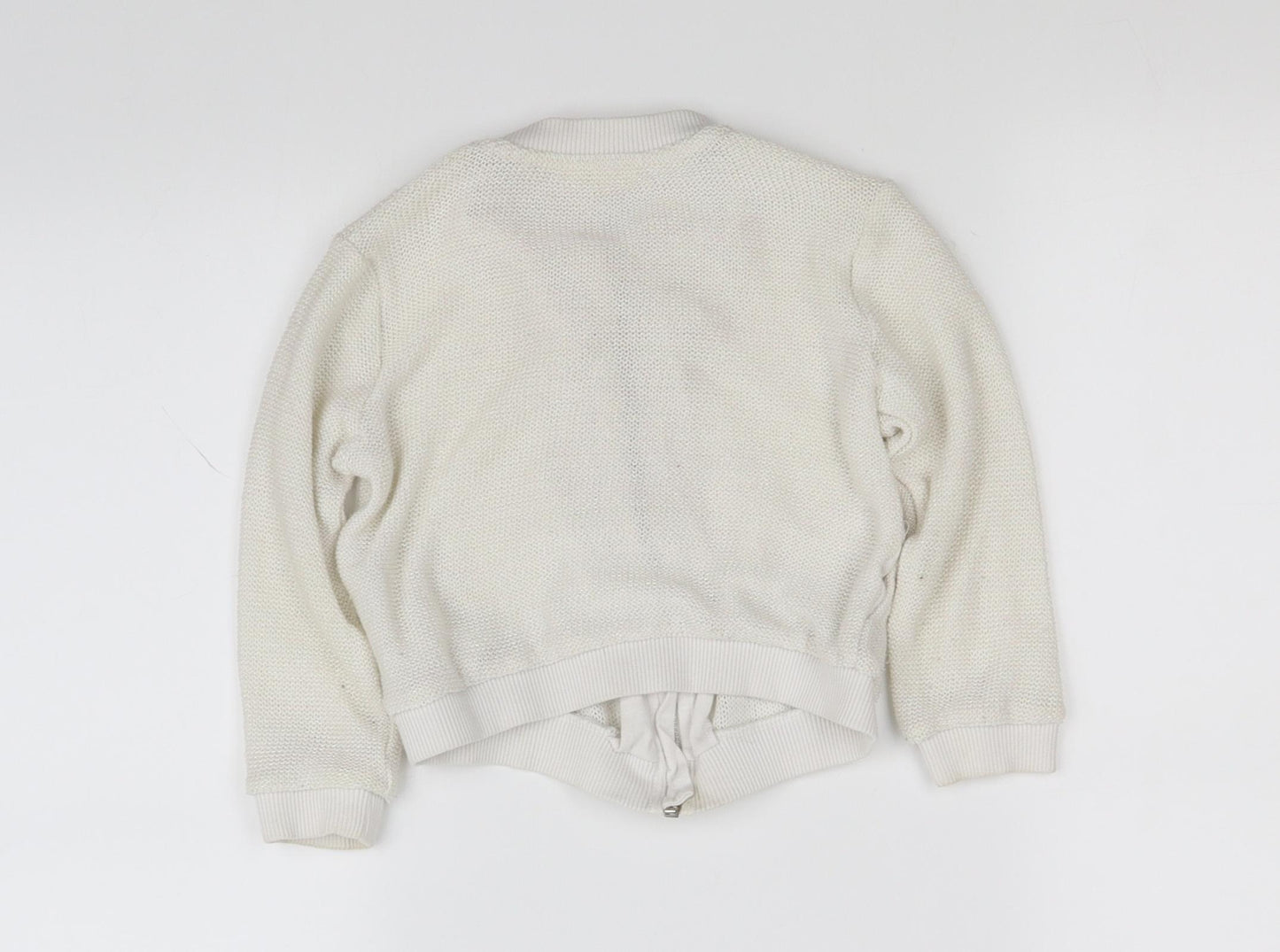 River Island Girls White   Jacket  Size 3-4 Years