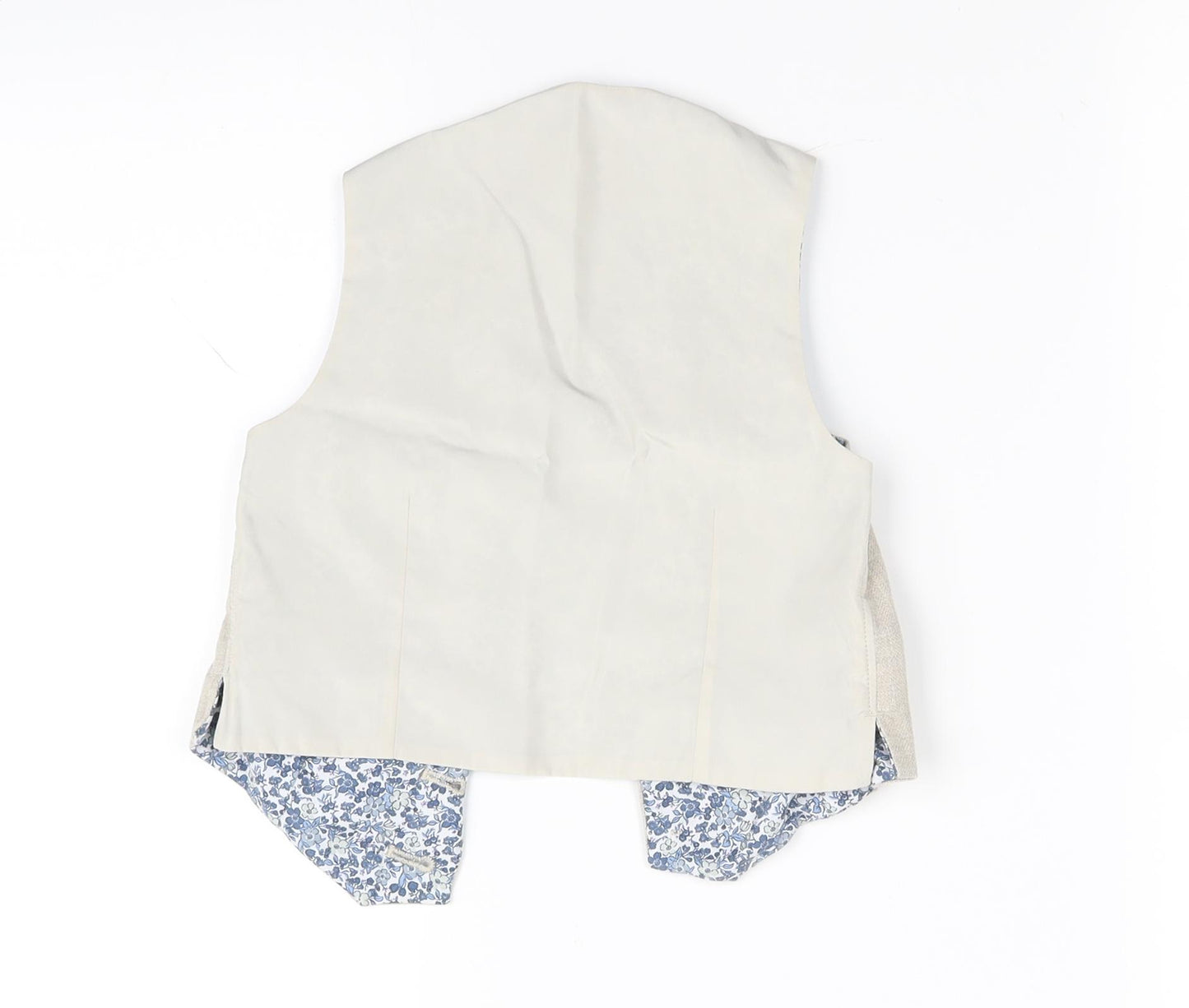hemloom Boys Beige   Jacket Waistcoat Size 3 Years