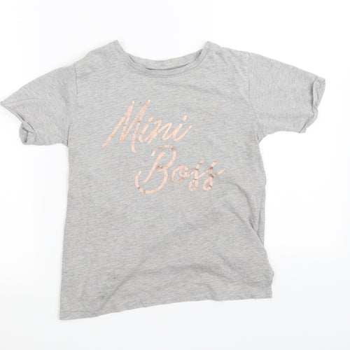 mini boss Girls Grey   Basic Polo Size 10 Years