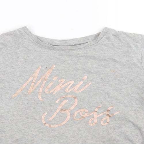mini boss Girls Grey   Basic Polo Size 10 Years