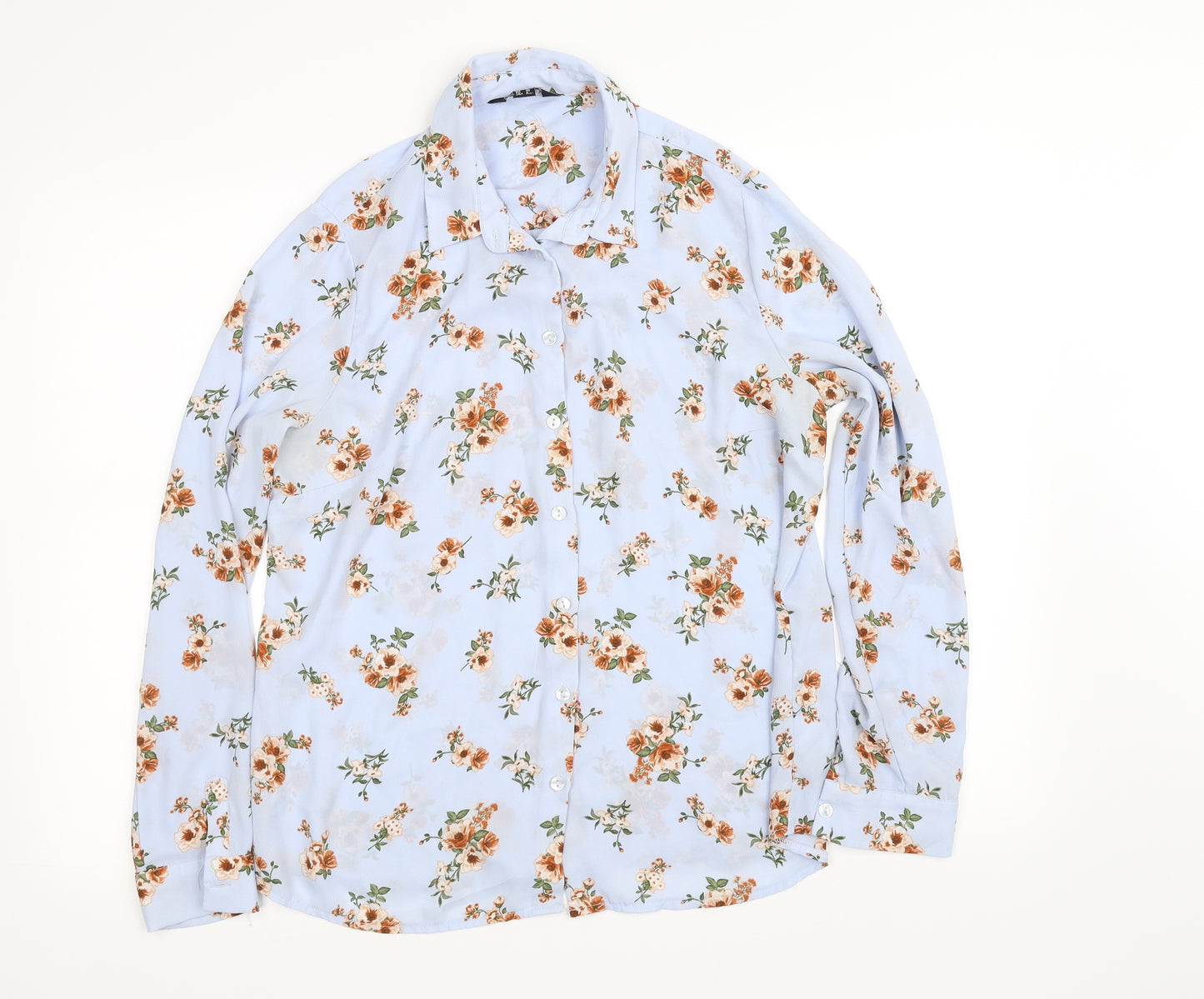 New Look Womens Blue   Basic Button-Up Size 12