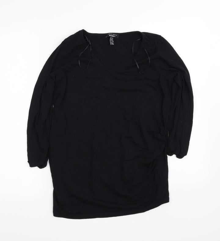 New Look Womens Black   Basic T-Shirt Size 8