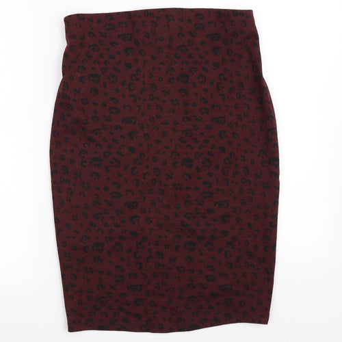 New Look Womens Red   Flare Skirt Size 8
