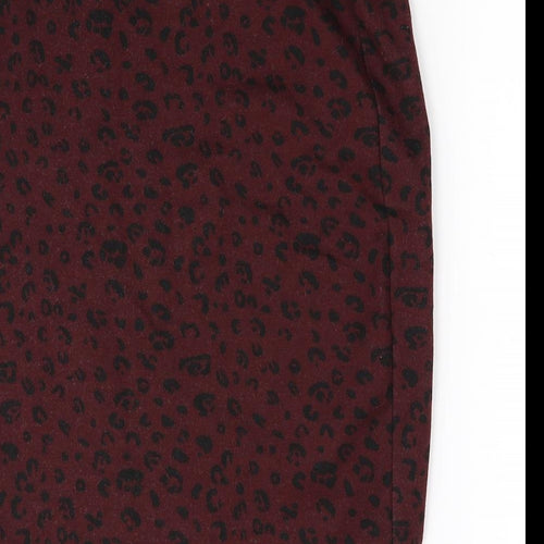 New Look Womens Red   Flare Skirt Size 8