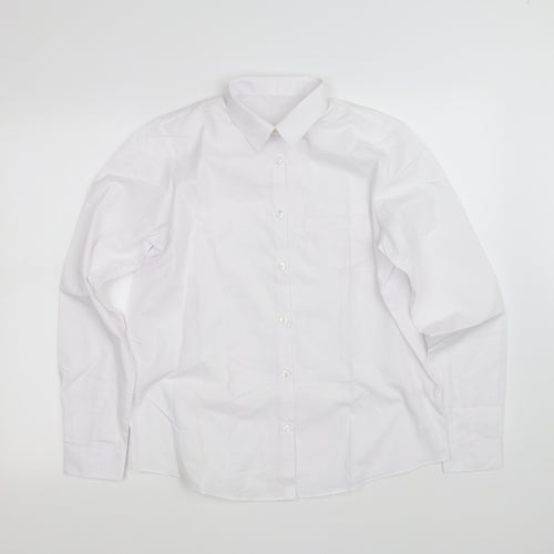 George Girls White   Basic Button-Up Size 15-16 Years
