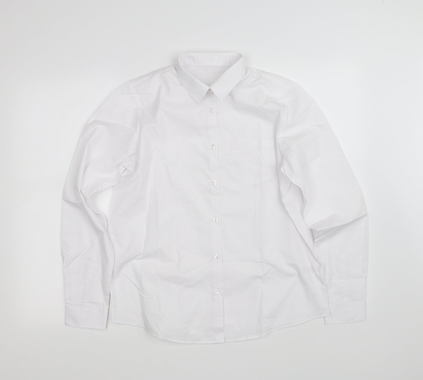 George Girls White   Basic Button-Up Size 15-16 Years