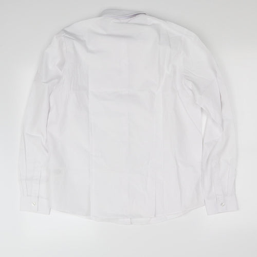 George Girls White   Basic Button-Up Size 15-16 Years