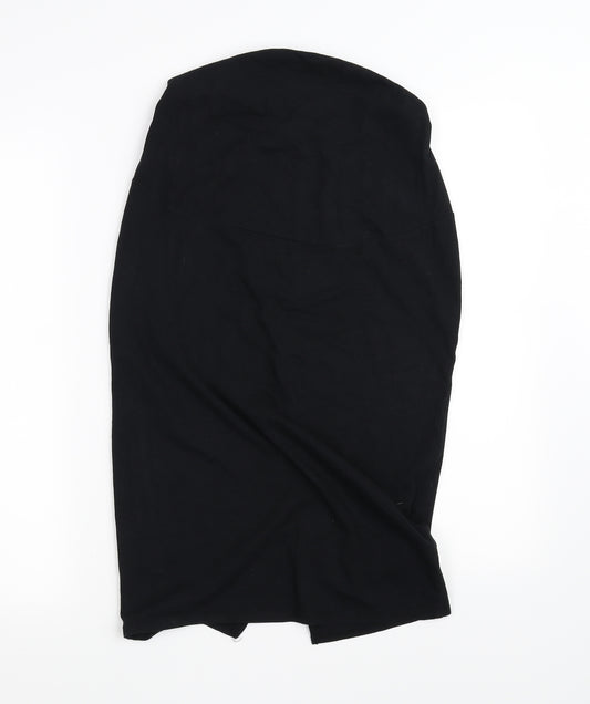 Front view of George women’s black flare skirt, size UK 8