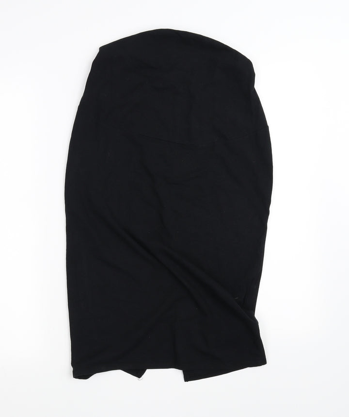 George Womens Black Flare Skirt Size 8