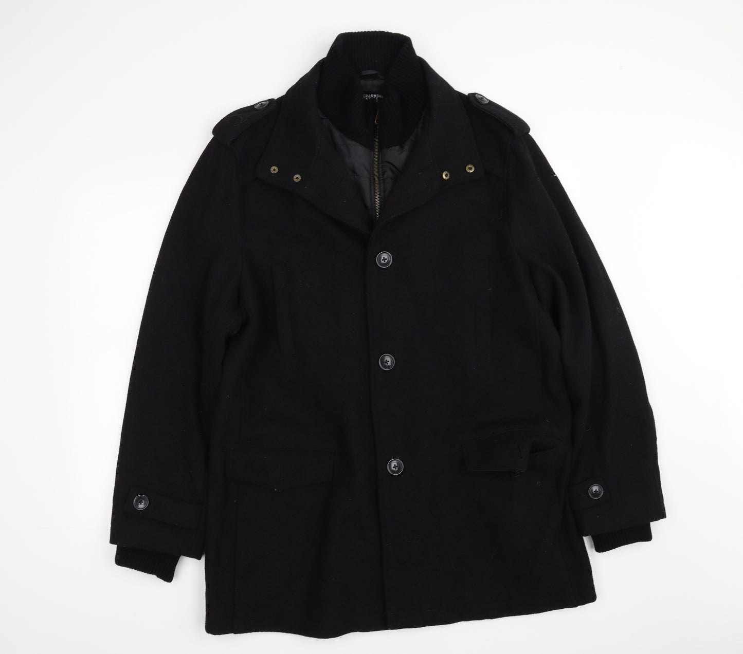 cedarwood Mens Black   Jacket Coat Size XL