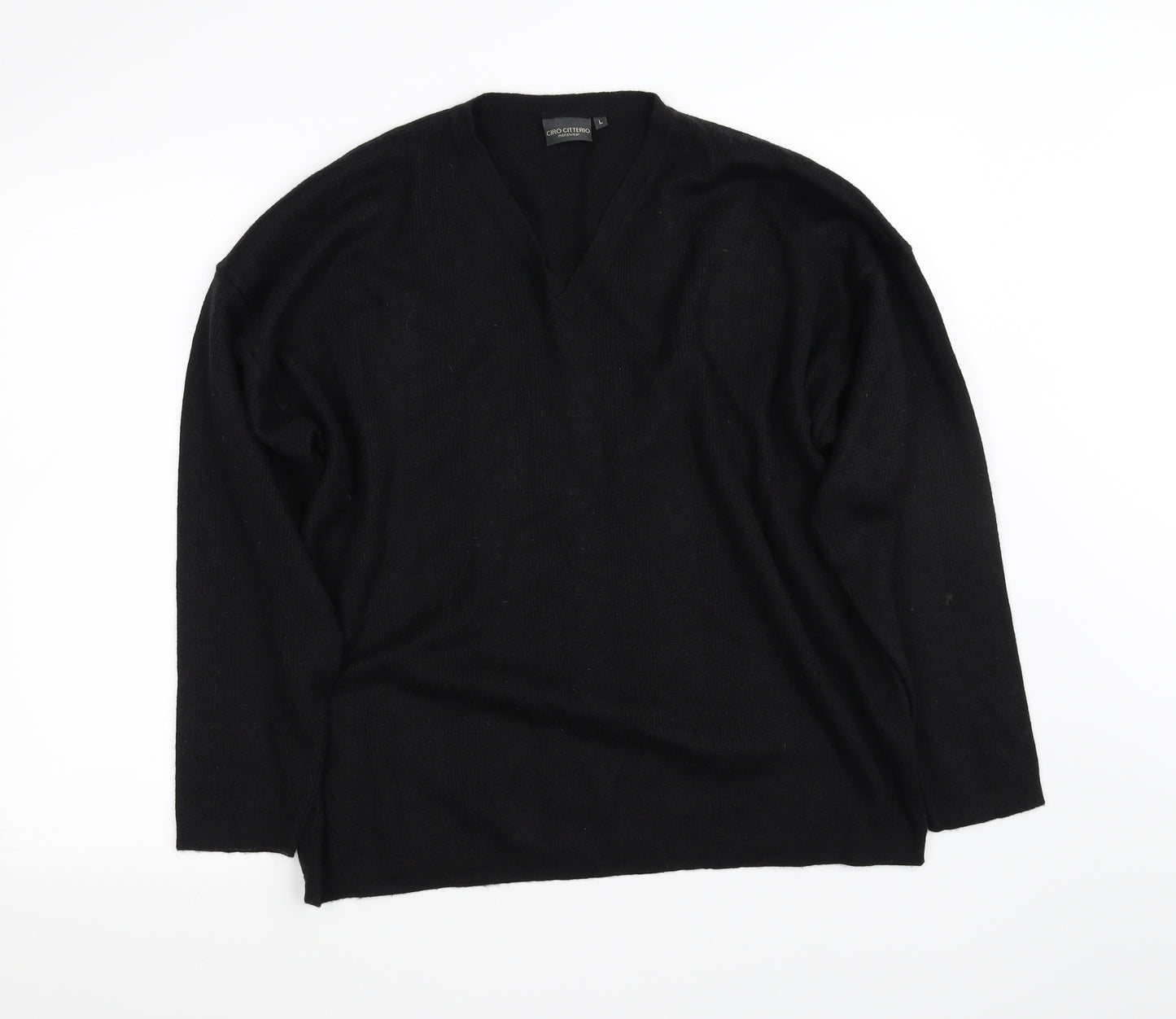 Ciro Citterio Mens Black   Pullover Sweatshirt Size L