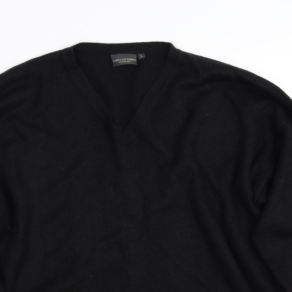 Ciro Citterio Mens Black   Pullover Sweatshirt Size L
