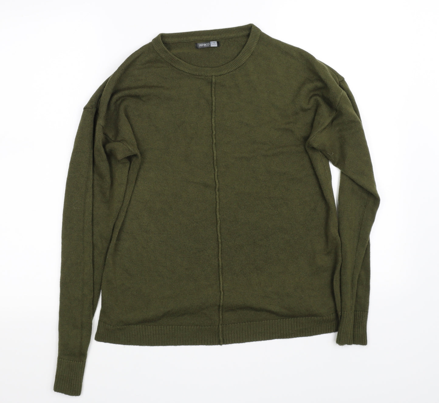 Pep&co Womens Green   Pullover Jumper Size 14
