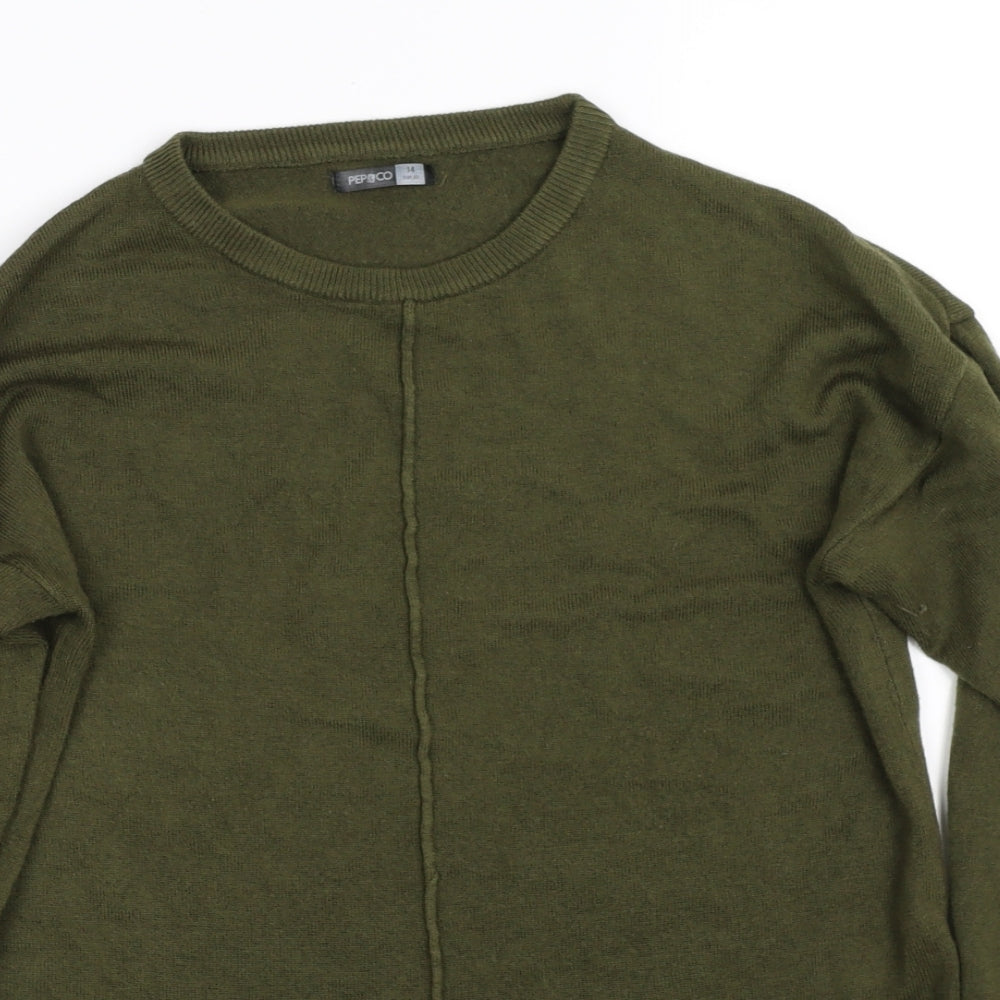 Pep&co Womens Green   Pullover Jumper Size 14
