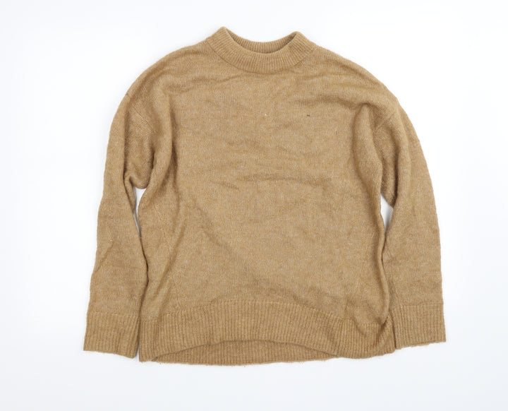 H&M Womens Yellow Pullover Sweatshirt Size XS