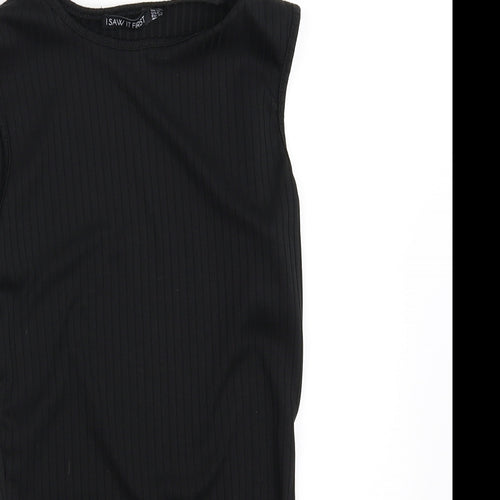 I SAW IT FIRST Womens Black   Basic Blouse Size 10