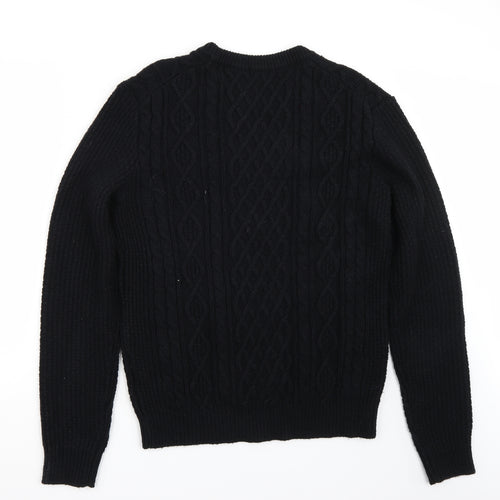 Uniqlo Mens Black   Pullover Jumper Size L