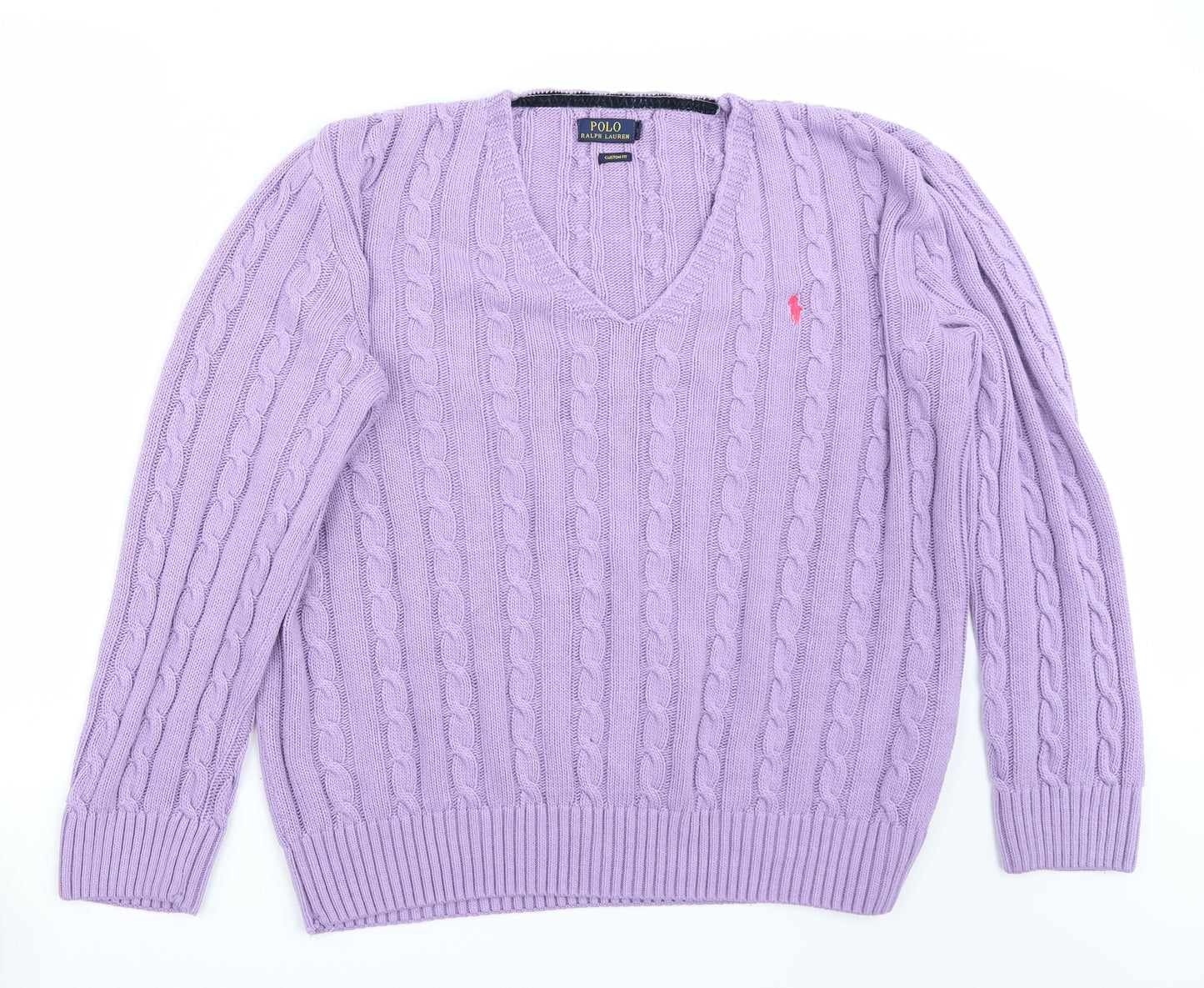 Polo Ralph Lauren Womens Purple   Pullover Jumper Size M