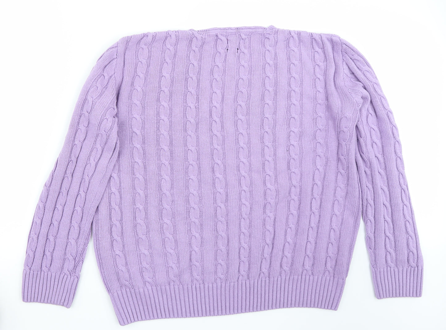 Polo Ralph Lauren Womens Purple   Pullover Jumper Size M