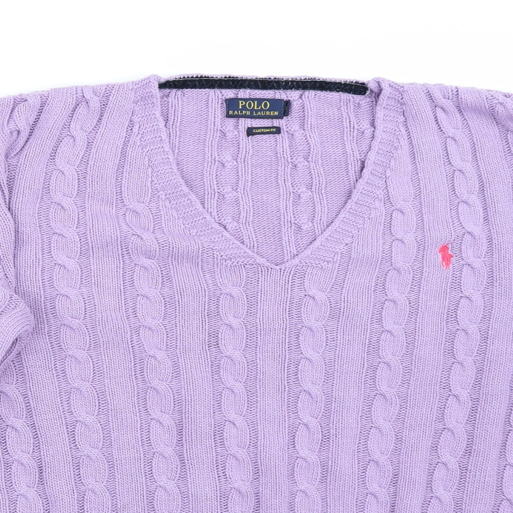 Polo Ralph Lauren Womens Purple   Pullover Jumper Size M