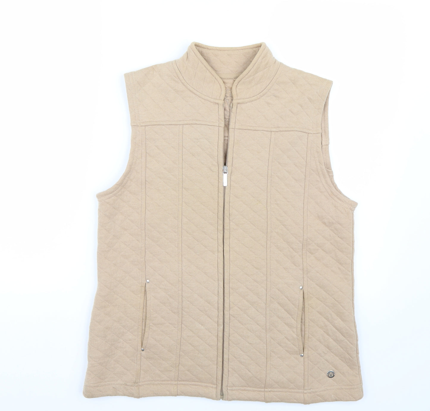 Viyella Womens Beige   Gilet Coat Size M
