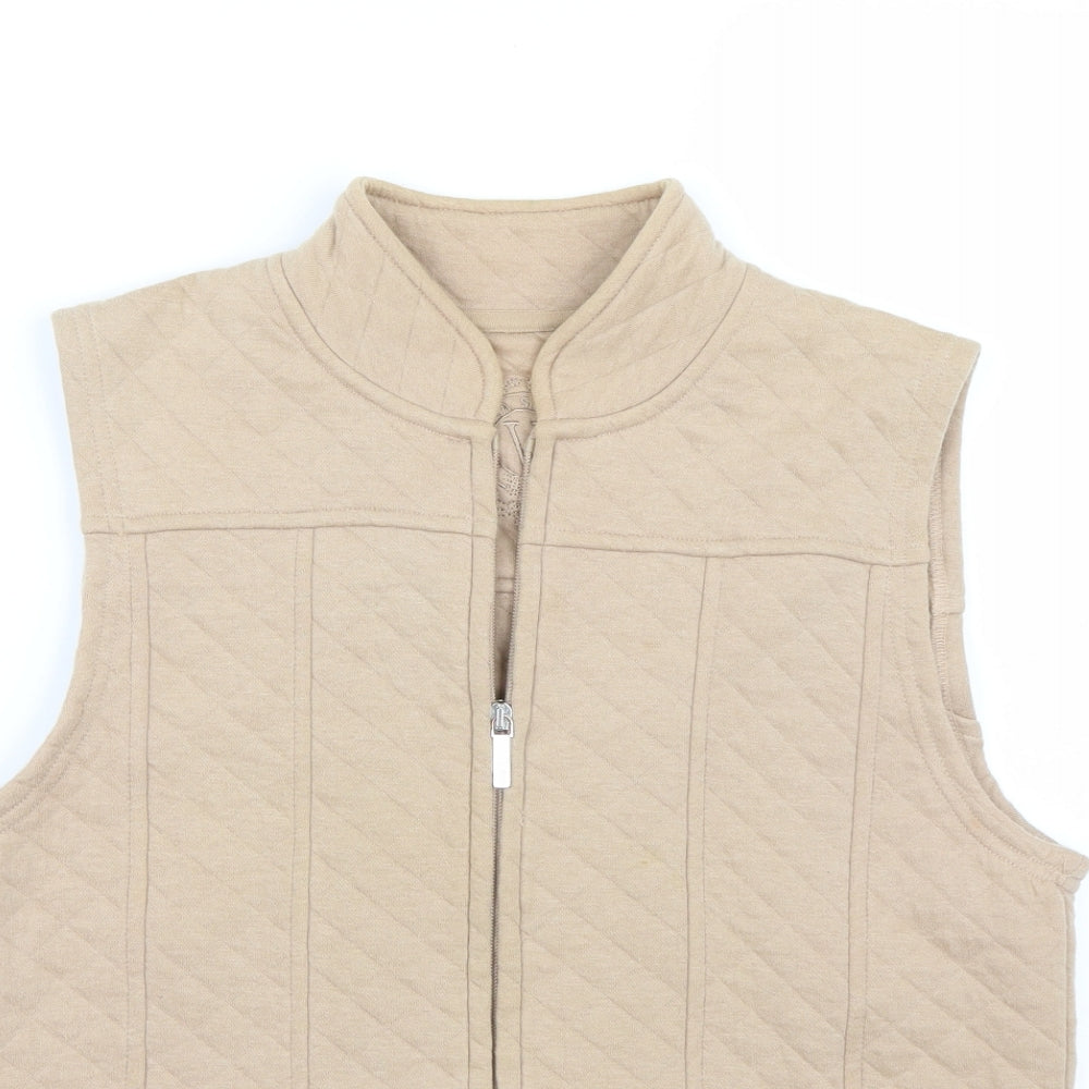 Viyella Womens Beige   Gilet Coat Size M