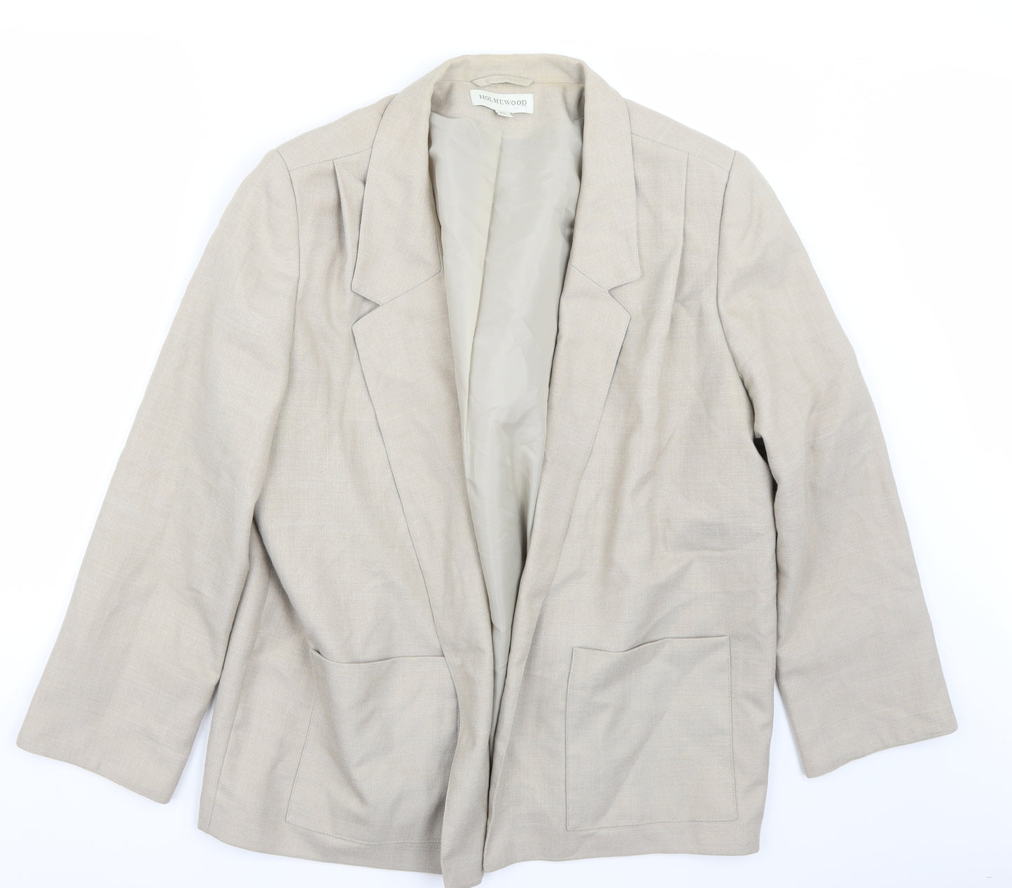 Holmewood Womens Beige   Jacket Suit Jacket Size 18