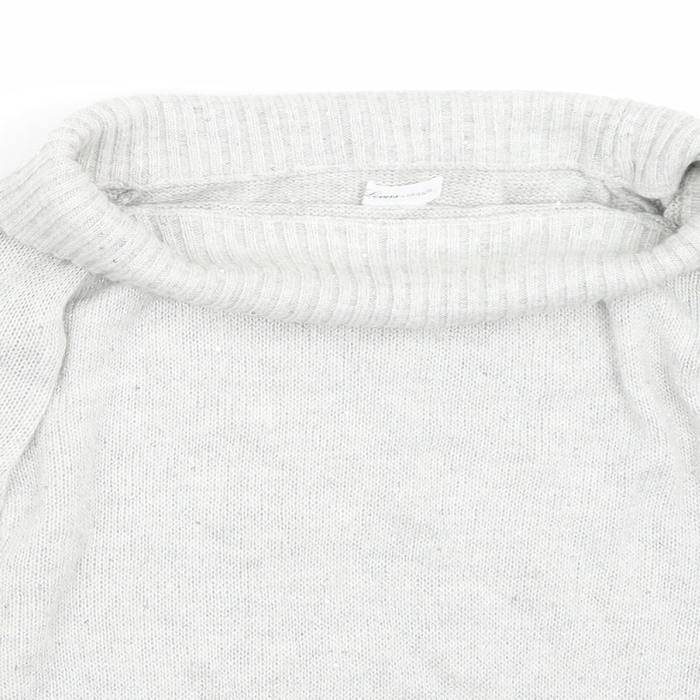 Lovers + Friends Womens Grey   Pullover Jumper Size S