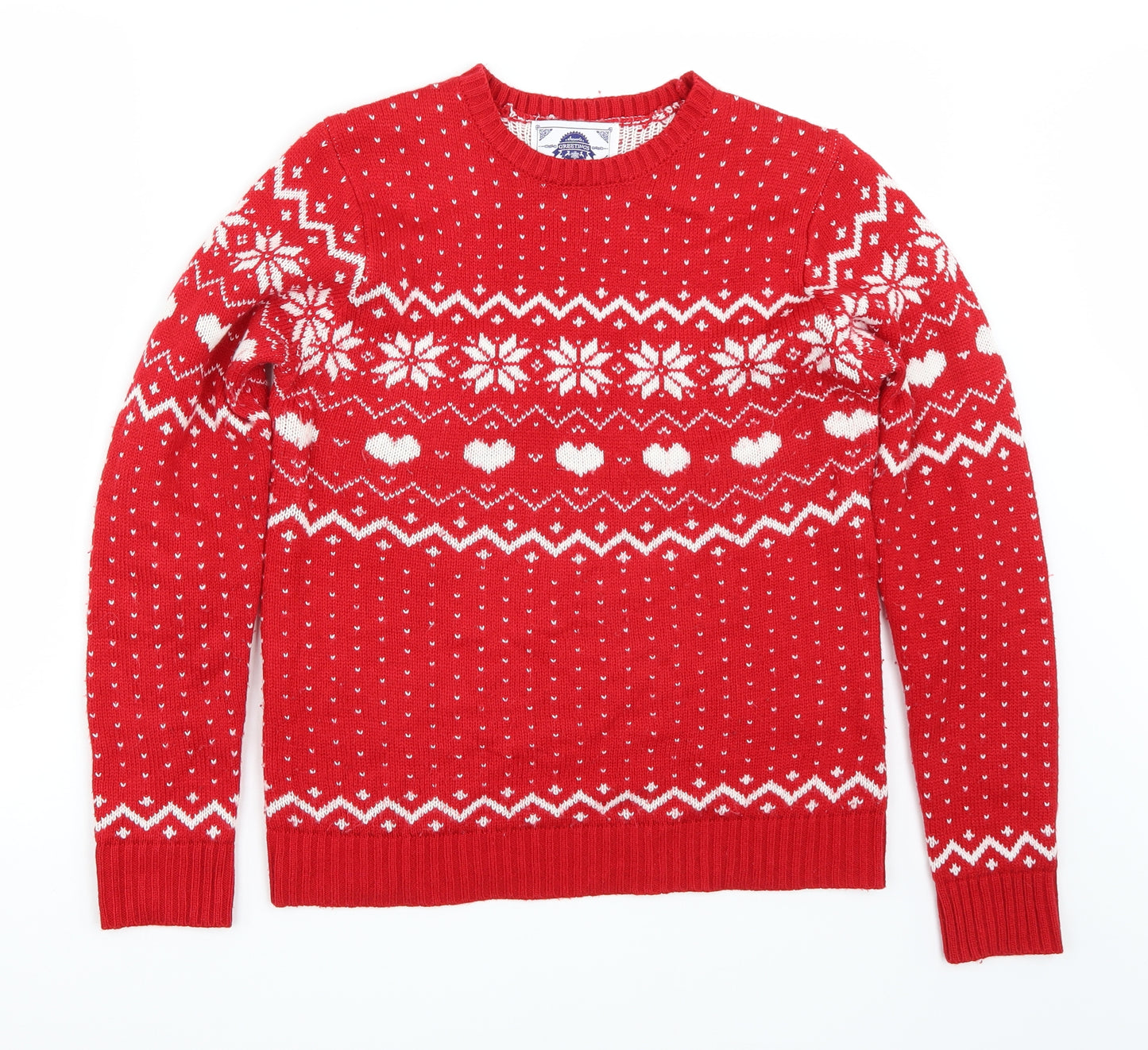 Greetings Womens Red   Pullover Jumper Size L